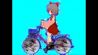 自転車に乗るRUBB