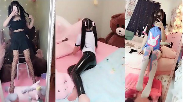 Asian Young Teen cosplay girl show her pussy on webcam but gets fuck hard - Jav Tube