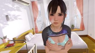 エイチティーシーバイヴ ブイアールエロゲ  イリュージョン ブイアールカノジョ 普段着　縞パン　猫耳　０１から０４