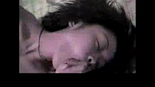 Two chinese students fucking in her room