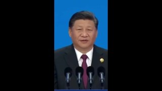 蠢猪习近平演讲“疯狂宇宙” Xi Jinping Fuck the Universe