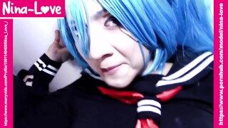 Vocaloid uncensored cosplay – She gets fucked & creampied on a chair – Short version